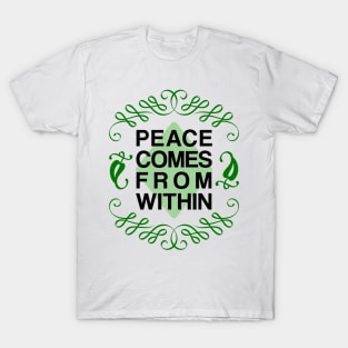 Peace Comes From Within T-Shirt